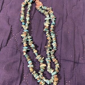 Vintage Signed Ralph Lauren Turquoise Beaded Necklace